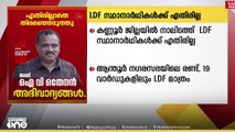 കണ്ണൂർ ജില്ലയിൽ നാലിടത്ത് LDF സ്ഥാനാർഥികൾക്ക് എതിരില്ല