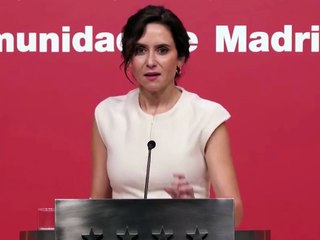Ayuso: "Estos hechos son propios de una dictadura"