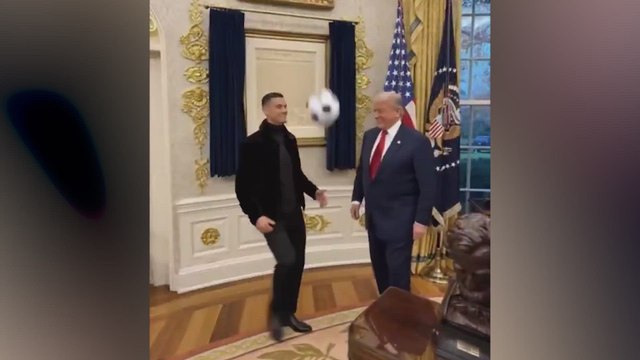Trump Breaks the Internet With AI-Generated soccer video with Cristiano in the White House