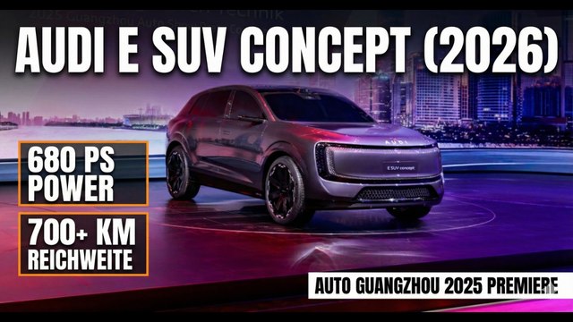 Neues China-SUV von Audi: AUDI E SUV concept 2026 im Detail vorgestellt