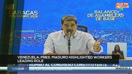 FTS 8:30 21-11: Venezuela: pres. Maduro highlighted workers leading role