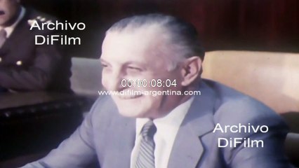 Roberto Viola Reunión de gabinete en la Casa de Gobierno 1981
