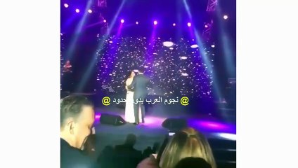 بالفيديو.. شيرين تتغزّل في «كفوري» وتجفّف عرقه أمام الجمهور