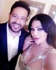 محمد حماقي يظهر مع هيفاء وهبي في «سناب شات» ويصرّح: «أنا محظوظ»