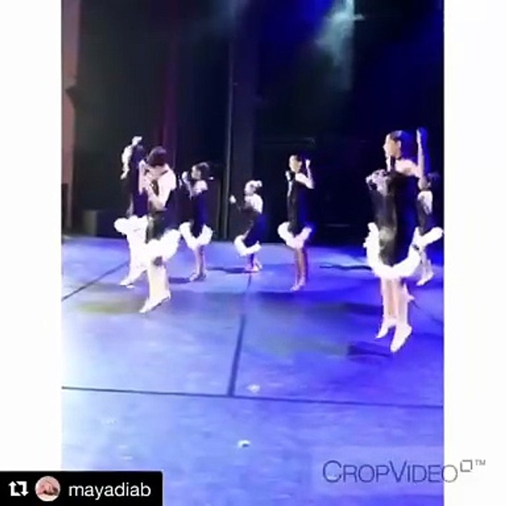 شاهدي ابنة مايا دياب ترقص على أغنية أمها "بيراضيني"