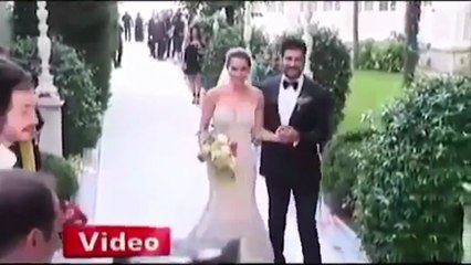 بالصور والفيديو:  بوراك أوزجفيت وفهرية إفجين في حفل زفاف أسطوري