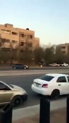 بالفيديو شاب يمارس التفحيط موعد اذان المغرب بحوار خيمة افطار صائم بالرياض