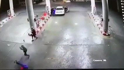 الجهات الامنية بالرياض تفبض على الجناة الذين اعتدو على عمال محطة الوقود