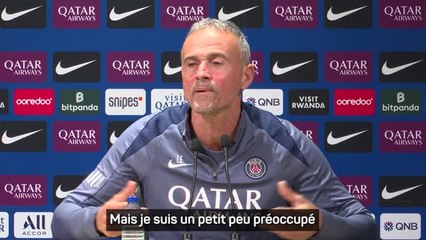 PSG - Luis Enrique "préoccupé" par le bruit autour de l'équipe