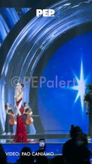 Ahtisa Manalo during the evening gown competition (audience cam) |#PEPcoverage