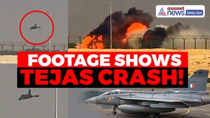 Footage Shows Tejas Crash During Aerial IAF's Demo at the Dubai Air Show 2025