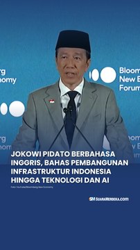 Jokowi Pidato di Bloomberg New Economy Forum