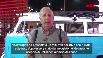California, il mini van Volkswagen torna nuovo dopo un incendio: il restauro ? sorprendente