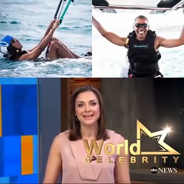 شاهدي باراك أوباما بعد خروجه من البيت الأبيض.. يفوز في سباق التزلّج على الماء