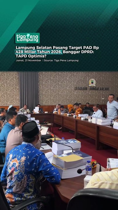 Lampung Selatan Pasang Target PAD Rp428 Miliar Tahun 2026, Banggar DPRD: TAPD Optimis?