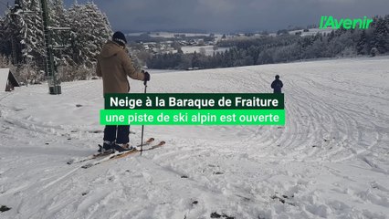 Début de la saison de ski à la Baraque de Fraiture