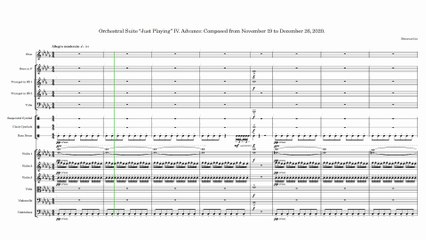 Orchestral Suite Just Playing IV. Advance Composed from November 19 to December 26, 2020. (Horizontal complete score)