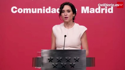 Ayuso: "La justicia ha condenado a un Fiscal General del Estado por cometer un delito"