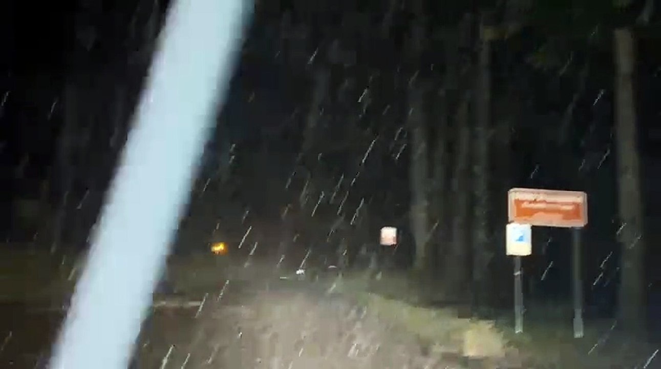 Prima neve in Casentino, fiocchi bianchi a Camaldoli (video di Arezzo Meteo)