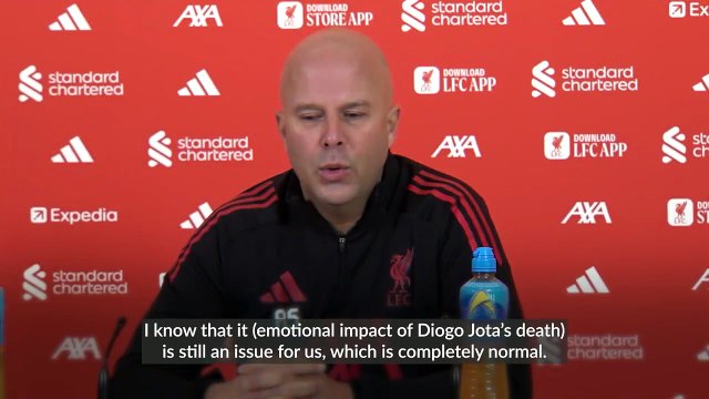 Arne Slot: Diogo Jota loss still affecting Liverpool players but is not ‘excuse’