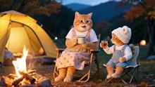 Ginger Kitten Got a Day Off from School, Mama Cat Took It Camping 🐾❤️ _ Funny Cat Videos