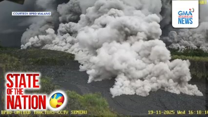 Bulkang Semeru sa Indonesia, 10 beses pumutok; ilang bahay, natabunan ng abo at putik | SONA