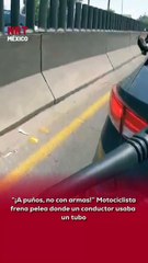 💥 La discusión entre dos conductores terminó en g0lpes y un arm@ improvisada. Un motociclista no lo pensó dos veces y los separó para evitar una trag3dia. “Así no”, les reclamó.