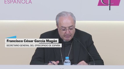 El secretario del episcopado español, Francisco César García Magán, habla sobre la comisión asesora del plan Priva