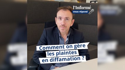 Comment un média gère les plaintes en diffamation ?