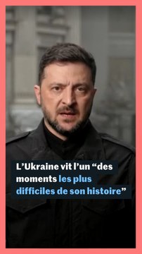 Volodymyr Zelensky juge que l’Ukraine vit l’un « des moments les plus difficiles de son histoire »