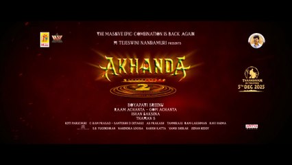 Akhanda 2 Thaandavam Trailer (KANNADA) ｜ Nandamuri Balakrishna ｜ Boyapati Sreenu ｜ ThamanS ｜ DEC 5th