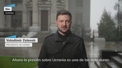 Zelenski admite que Ucrania está pasando por "uno de los momentos más difíciles"