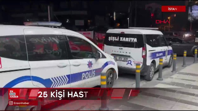 İstanbul Şişli’de 25 kişi zehirlenme şüphesiyle hastaneye başvurdu