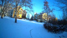 Invid Lidl vid Karlslundsgatan-korsar Rostagatan- Harald Aronssons park-korsar Hagagatan-Trumpetaregatan.Örebro 21 Nov. 2025