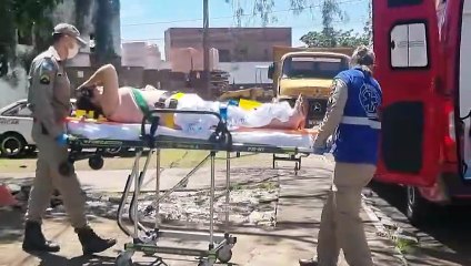 Mulher de 57 anos é socorrida após queda em residência no Alto Alegre