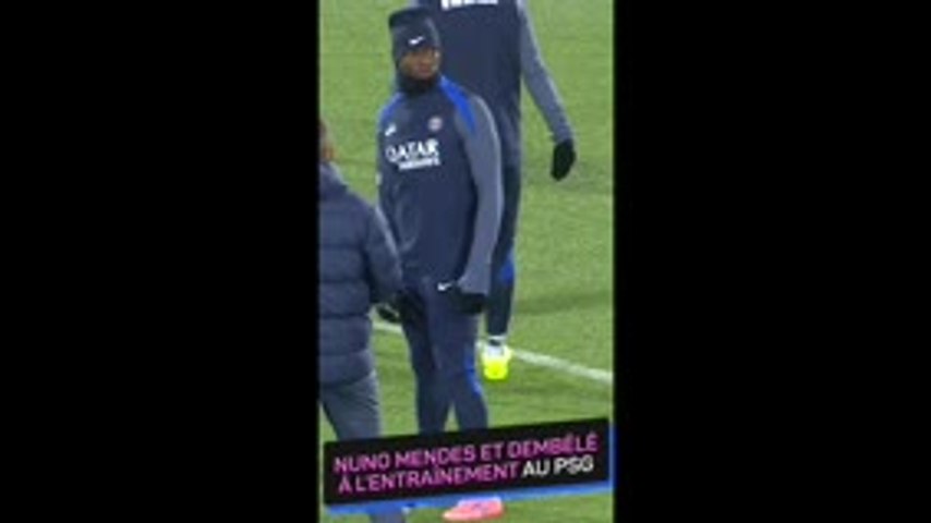 PSG : Ousmane Dembélé présent à l'entraînement, tout comme Nuno Mendes !