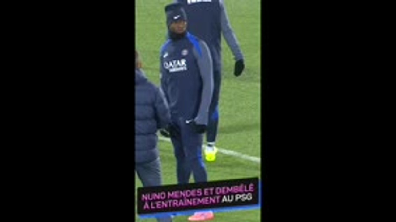 PSG - Ousmane Dembélé présent à l’entraînement, tout comme Nuno Mendes !