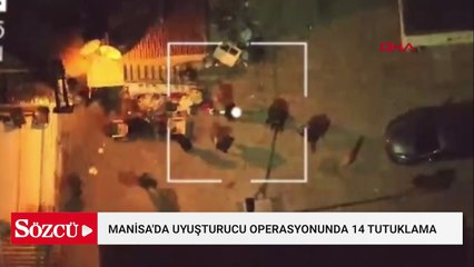 Manisa'da uyuşturucu operasyonu: 14 tutuklama