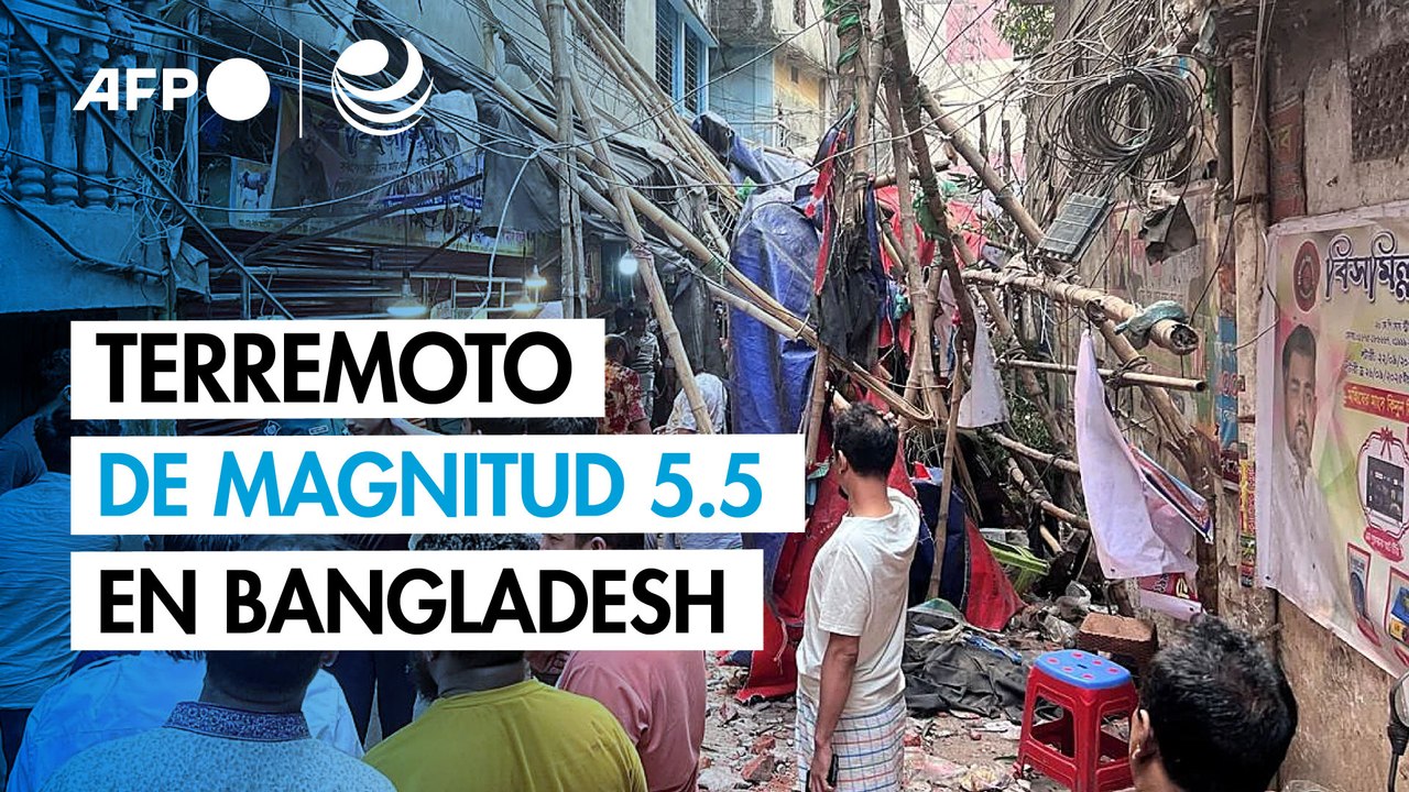 Al menos cinco muertos tras un terremoto de magnitud 5,5 en Bangladesh
