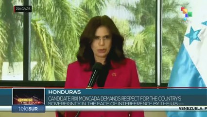 Honduras, candidate demands respect for the country's sovereignty in the face of interference