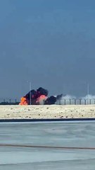 IAF LCA Tejas fighter jet crashes In dubai