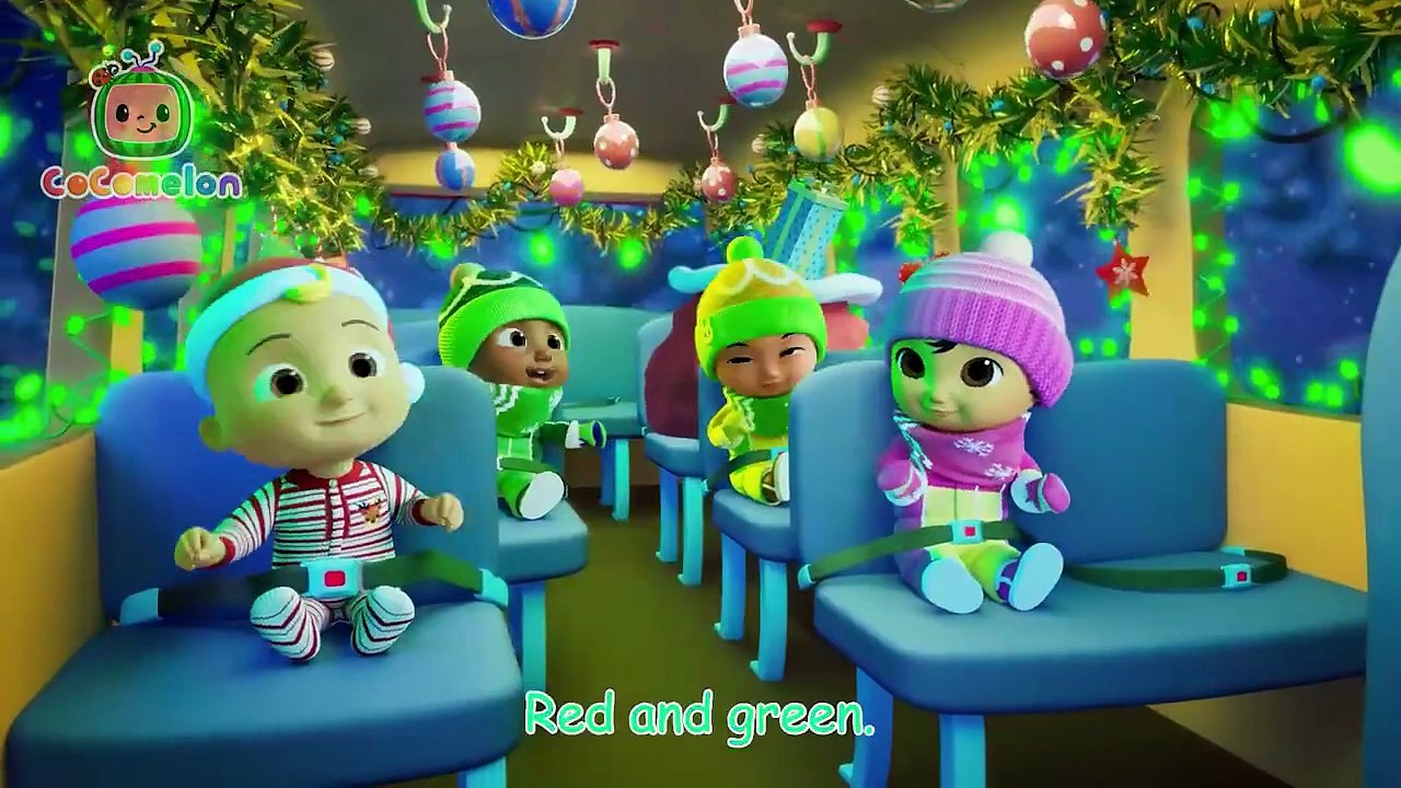 Wheels on the Christmas Bus Song! ❄️🎄 _ CoComelon Nursery Rhymes & Kids Songs
