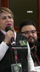 La presidenta Claudia Sheinbaum felicita a Fátima Bosch por su triunfo como Miss Universo 2025