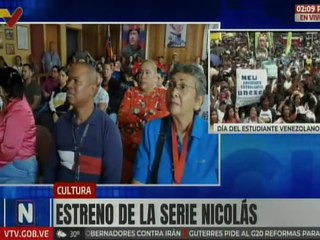 Cultura | Ciudadanos disfrutan del estreno de la serie biográfica "Nicolás" en el edo. Aragua