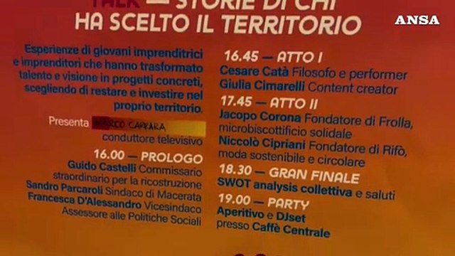 Sisma 2016, Castelli: Ricostruzione materiale, ma anche sociale ed economica