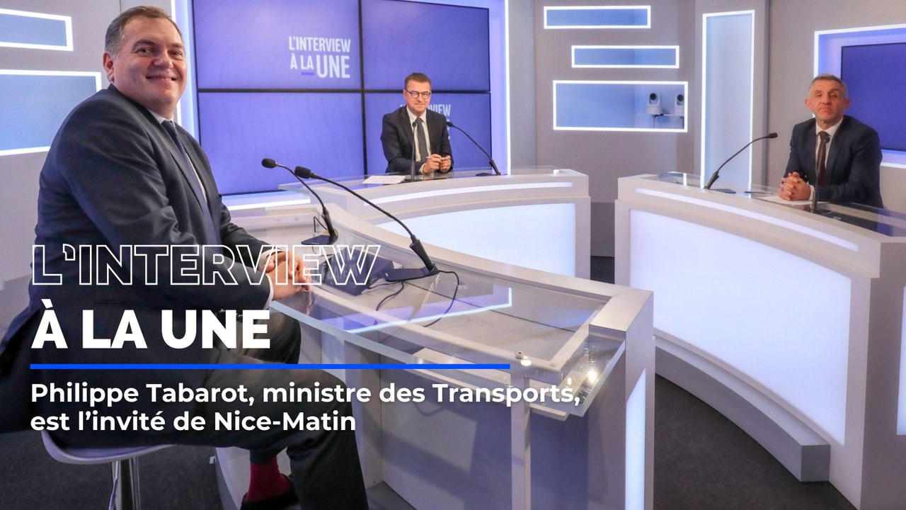 Philippe Tabarot, Ministre des Transports, invité de L'Interview à la une