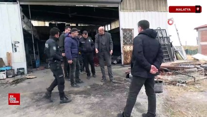 Malatya'da ısınmak için ateşe tiner döktüler