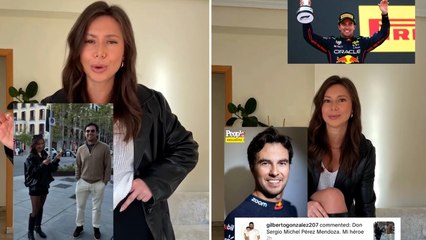 Tiktok: Mujer que entrevista a Checo Pérez en Madrid rompe el silencio: ''No sabía que era leyenda de F1''