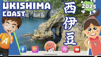 西伊豆・浮島の絶景 🌊  Paradise Coast Walk — Cliffs & Crystal Blue Sea 「Ukishima Beach / Shizuoka Prefecture