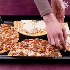 Easiest way to fit two pizzas in your oven & more!